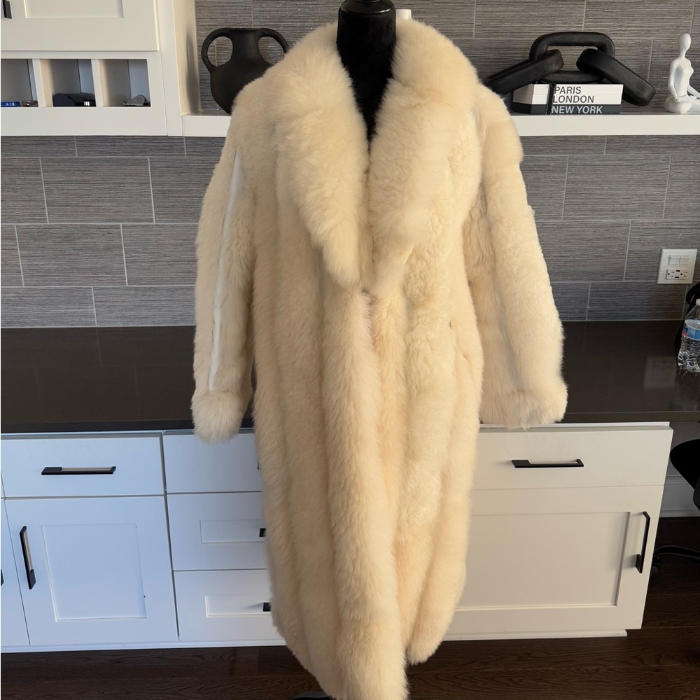 Vintage sheepskin fur coat
